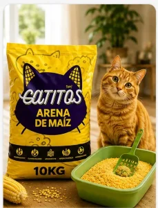 Arena de Maíz para Gatos GATITOS