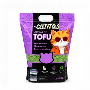 Arena de tofu para gatos GATITOS